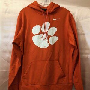 Nike Clemson Tiger's Orange & White Hoodie, Men's US Size Medium